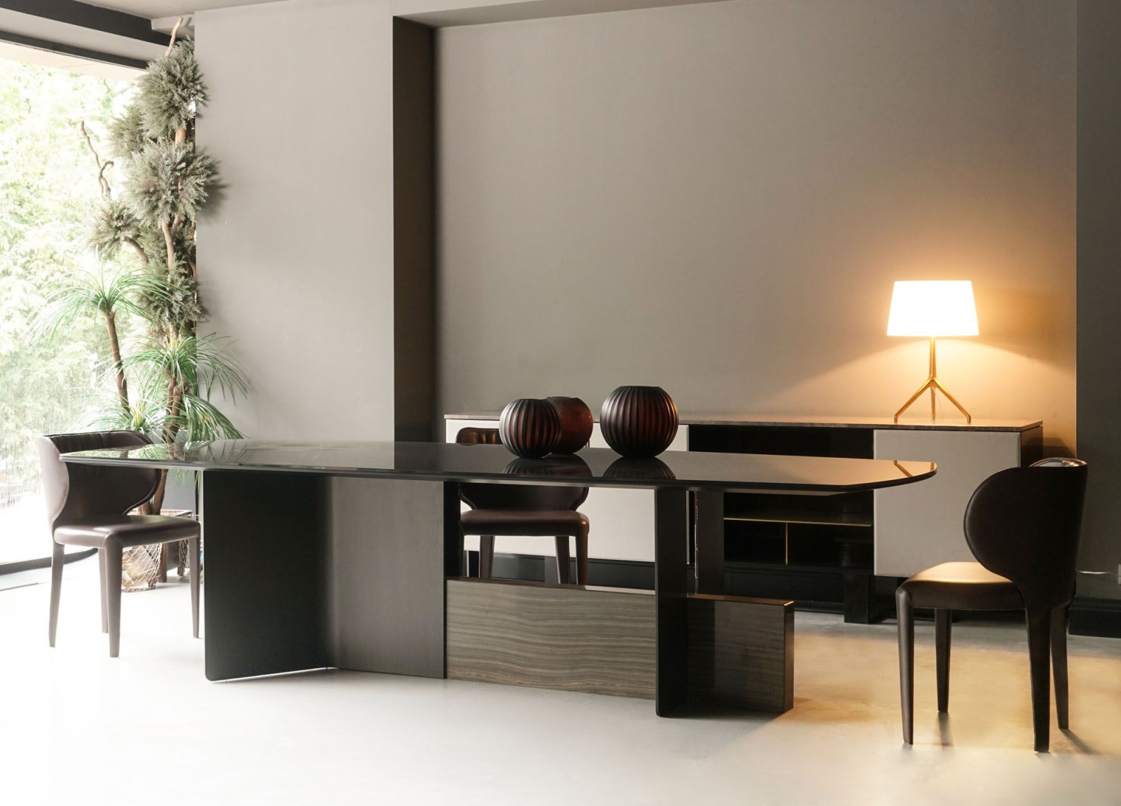 3. view of the Ritz Table placed in a modern living room