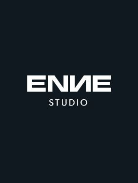 enne studio logosu, benzersiz ürünler yarattıkları bir grup profesyonel tasarımcı olan ENNE Design stüdyosunu temsil eder.