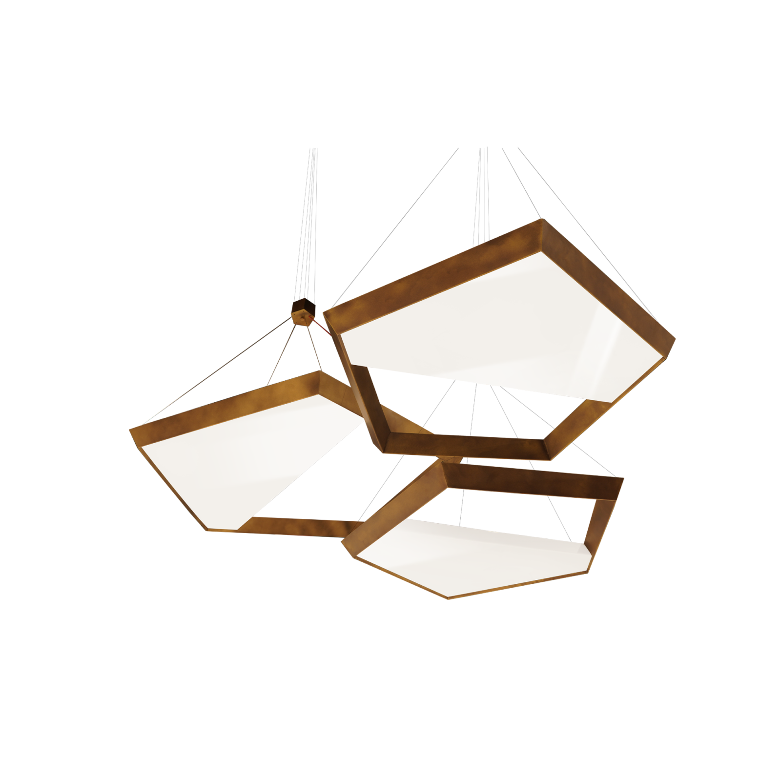 white and brown eclipse pendant lighting.