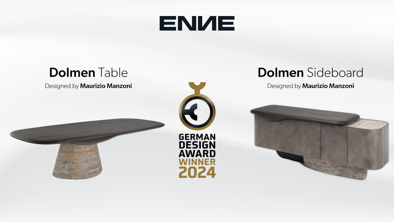 Dolmen table  and dolmen sideboard are the german design award winner 2024